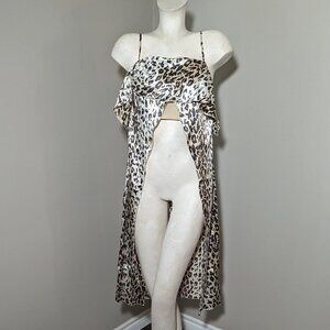 Lovers + Friends Cheetah Print Top With Duster S NWT
